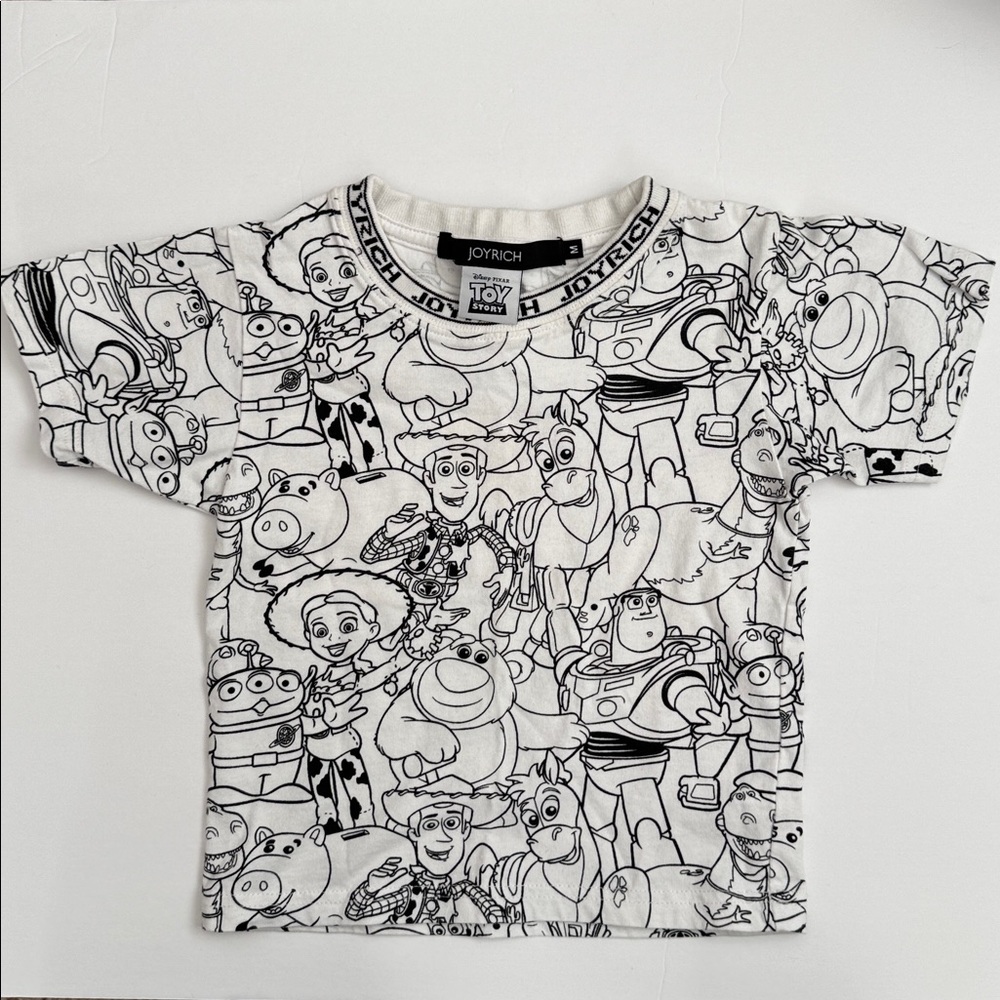 Joyrich Kids Toy Story Tee - Black and White, Toddler M 🖤